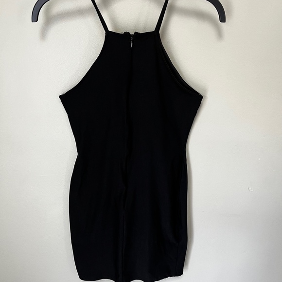 The Vintage Shop Black Bodycon Mini Dress/Size Medium - Picture 5 of 6
